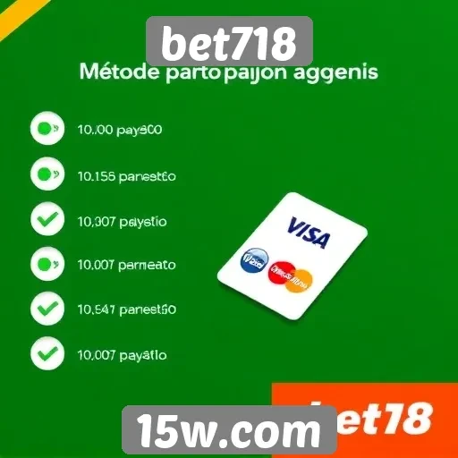 Métodos de pagamento aceitos no bet718